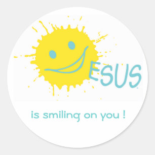 Jesus is smiling on you ! Sticker