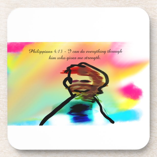 jesus is strength coaster (Front)