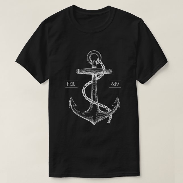 Jesus Is the Anchor of My Soul Hope Faith Anchored T-Shirt (Design Front)