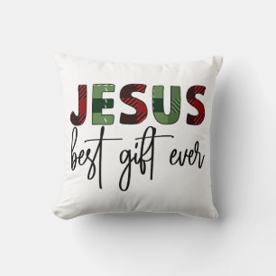 Jesus is the best gift ever Christian Christmas Cushion
