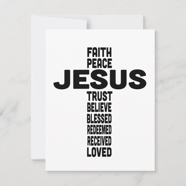 Jesus is the centre cross design  card (Front)