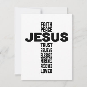 Jesus is the centre cross design card