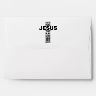 Jesus is the centre cross design  envelope