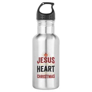 Jesus Is the Heart of Christmas Vintage Shirt 532 Ml Water Bottle