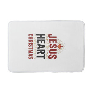 Jesus Is the Heart of Christmas Vintage Shirt Bath Mat