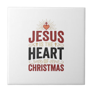 Jesus Is the Heart of Christmas Vintage Shirt Tile