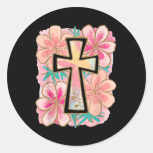 Jesus Is The Light Religious Christian Classic Round Sticker
