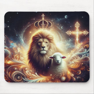 Jesus is the Lion and the Lamb  Mouse Pad