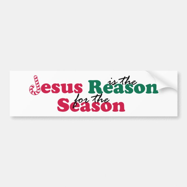Jesus is the Reason Bumper Sticker (Front)