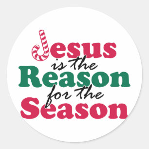 Jesus is the Reason Classic Round Sticker