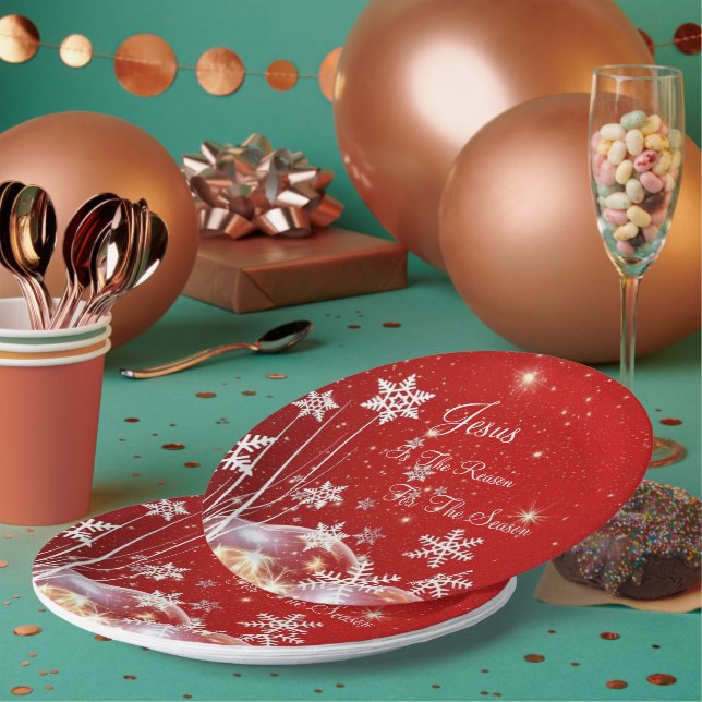 Jesus is the Reason for Season Paper Plate (Multi)