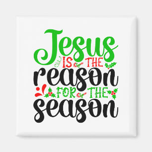 Jesus Is The Reason For The Season Bible Merry Chr Magnet