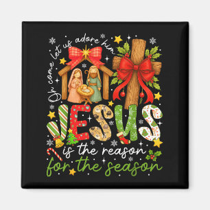 Jesus Is The Reason For The Season Christian Chris Magnet