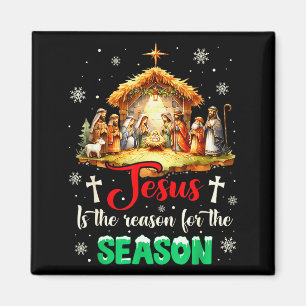 Jesus Is The Reason For The Season Christian Faith Magnet