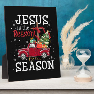 Jesus is The Reason for The Season Christian Faith Plaque