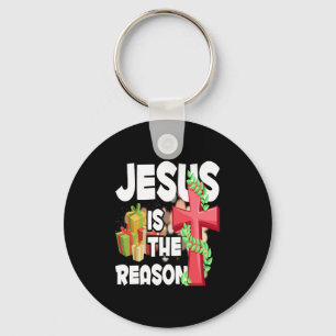 Jesus Is The Reason For The Season Christian Key Ring