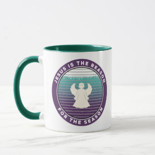 Jesus is the Reason for the Season Christmas Angel Mug