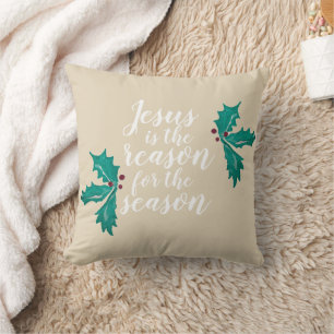 Jesus is the Reason for the Season Christmas Cushion