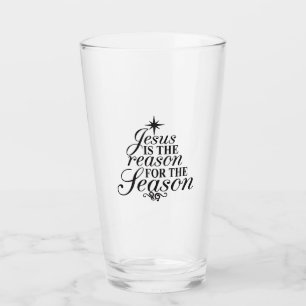 Jesus Is The Reason For The Season Christmas Glass