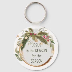 Jesus is the reason for the season Christmas  Key Ring