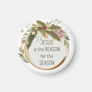 Jesus is the reason for the season Christmas Magnet