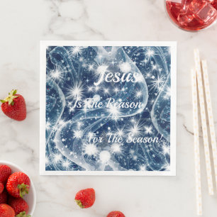 Jesus is The Reason For The Season Christmas Napkin