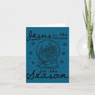 Jesus Is The Reason For The Season Christmas Nativ Card