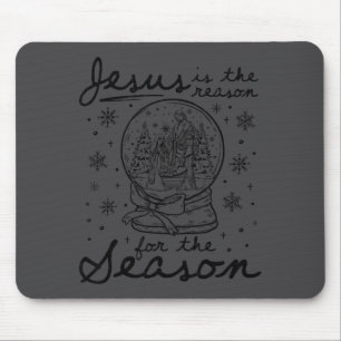 Jesus Is The Reason For The Season Christmas Nativ Mouse Pad
