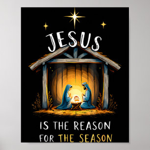 Jesus Is The Reason For The Season Christmas Xmas  Poster