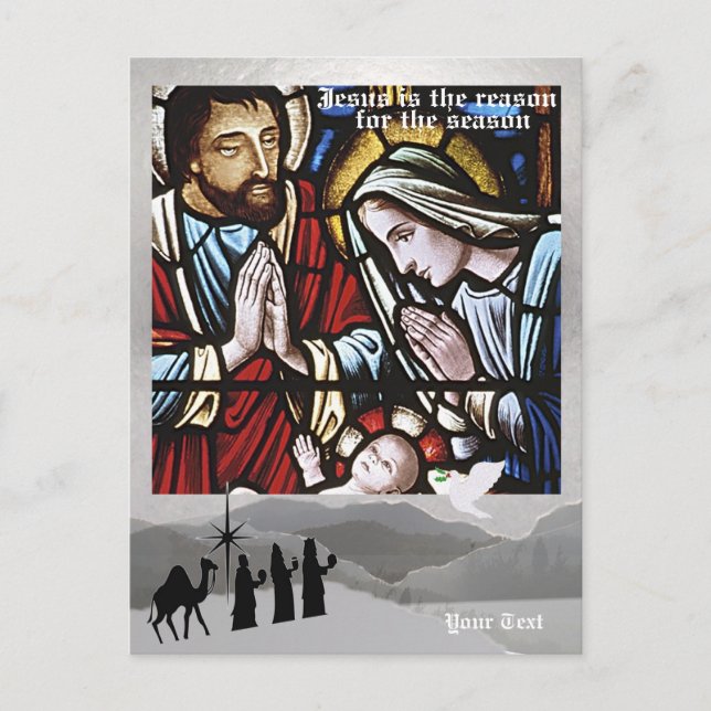 Jesus is the Reason for the Season - Fifth Version Holiday Postcard (Front)