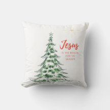Jesus is the Reason for the Season Holiday Pillow