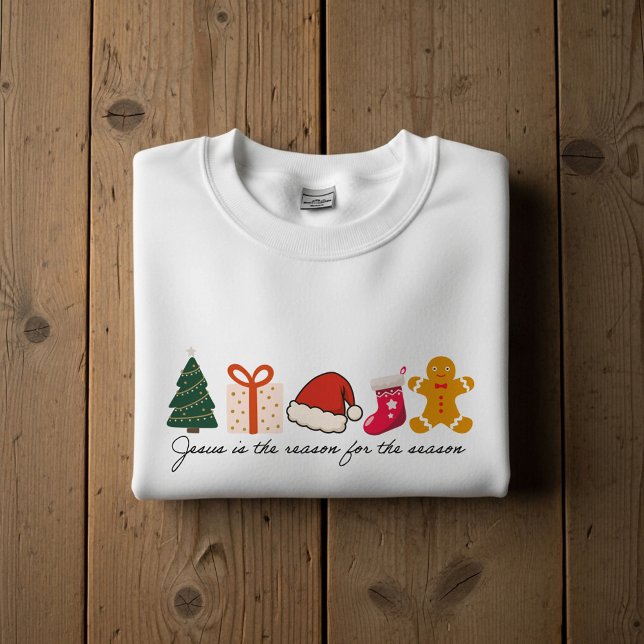 Jesus Is the Reason for the Season Icons  Sweatshirt (Creator Uploaded)