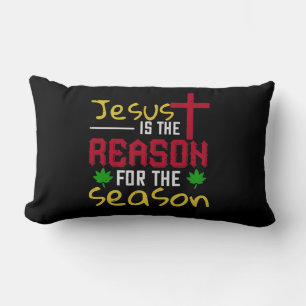 Jesus Is The Reason For The Season Lumbar Cushion