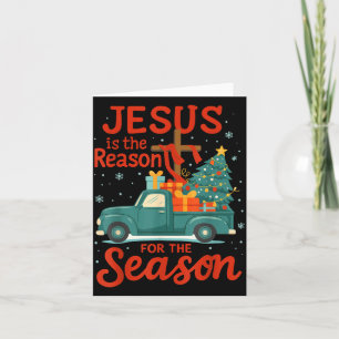 Jesus Is The Reason For The Season Pajamas Kids Ch Card