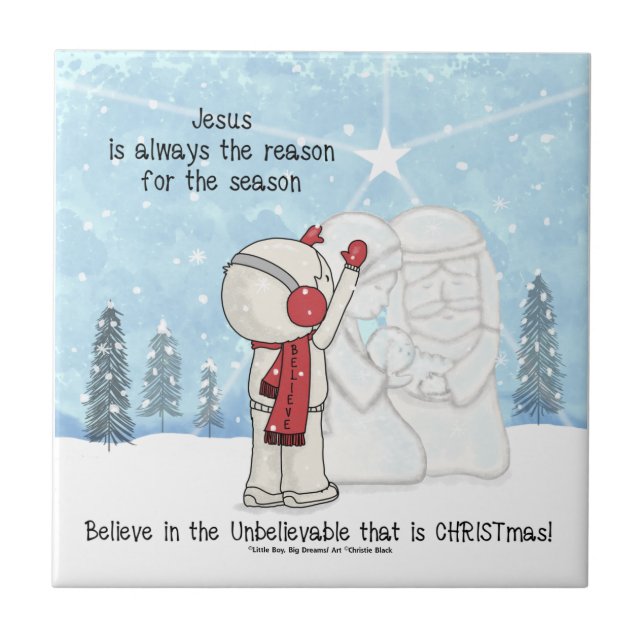 Jesus is the Reason for the Season Tile (Front)
