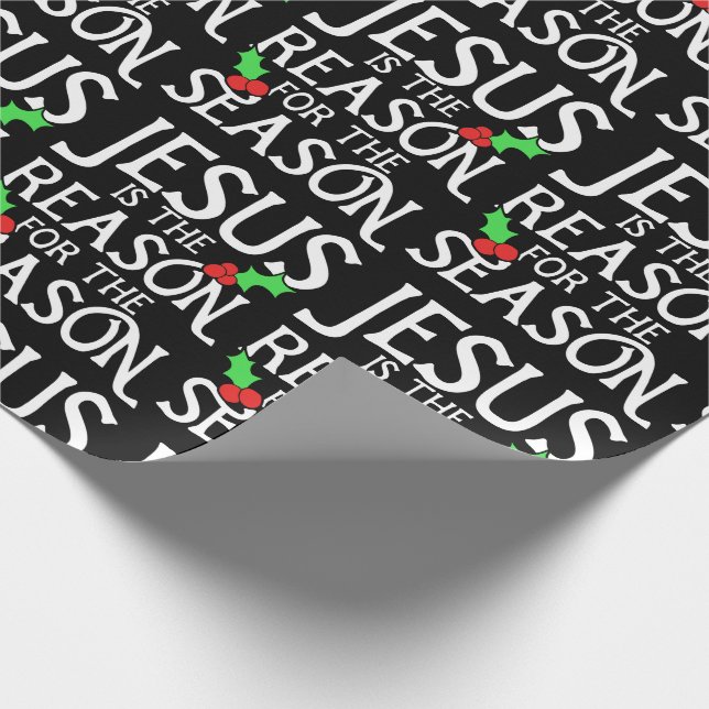 Jesus is the reason for the season wrapping paper (Corner)