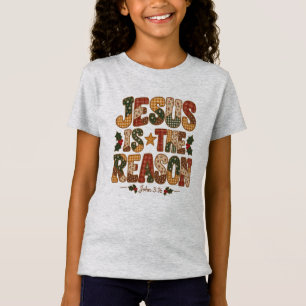 Jesus Is the Reason Kids Christmas T-Shirt