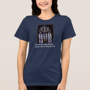 'Jesus is the Reason .....' Ladies' Dark T-shirt Tri-Blend Shirt