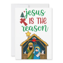 " Jesus is the Reason" Nativity Holy Family Christ