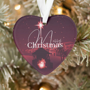 Jesus is the reason nativity ornament