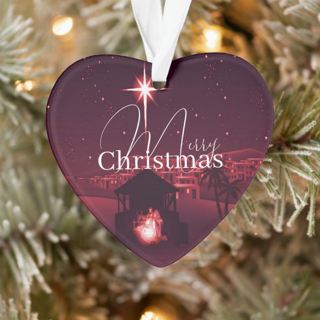 Jesus is the reason nativity ornament (Tree)