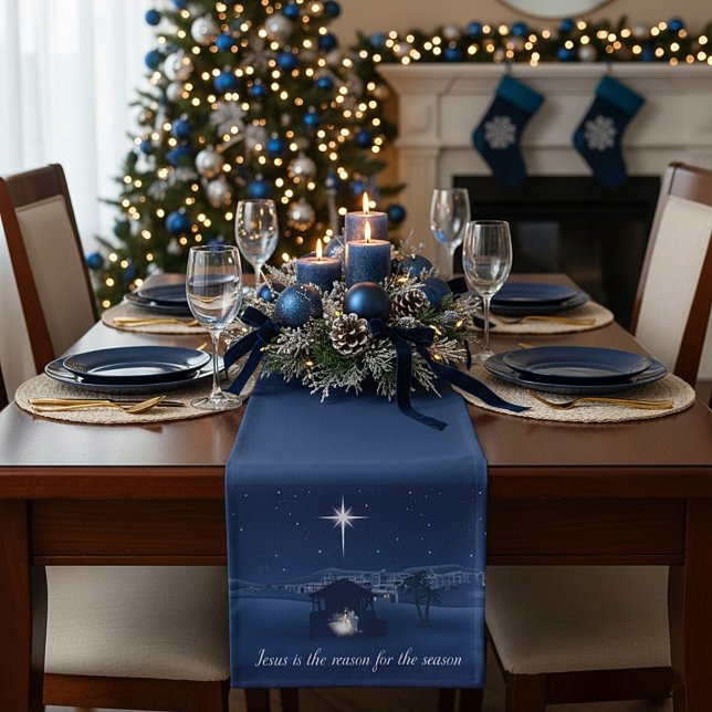 Jesus is the reason Nativity Short Table Runner (Creator Uploaded)