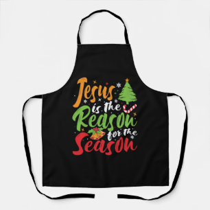 Jesus Is The Reason The Season Christmas Pyjamas Apron