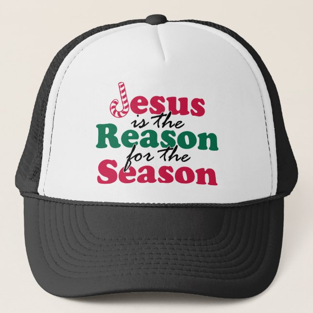 Jesus is the Reason Trucker Hat (Front)