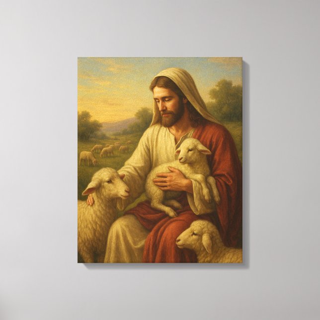 Jesus Is the Shephard #1™ LDS Wall Art Canvas (Front)