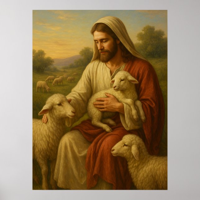 Jesus Is the Shephard #1™ LDS Wall Art Poster (Front)