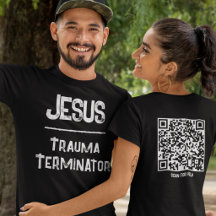 Jesus is the Trauma Terminator QR Code Christian