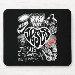 Jesus Is The Way Christian Bible Verse God Faith W Mouse Pad