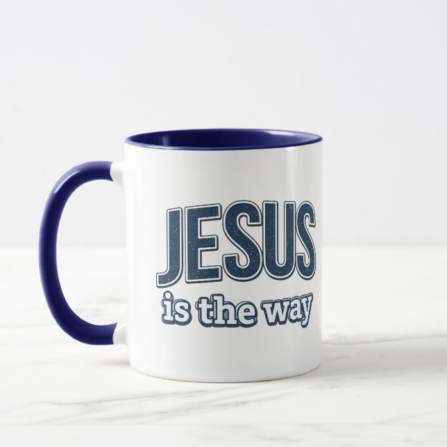 JESUS is the way - Christian Mug (Left)
