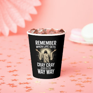 Jesus Is The Way Christmas Funny Faith Religious  Paper Cups